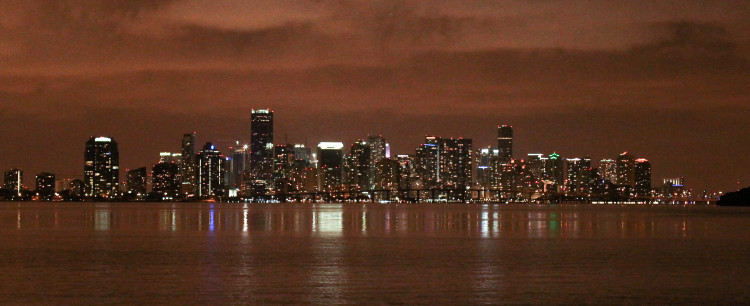 Miami Skyline at night