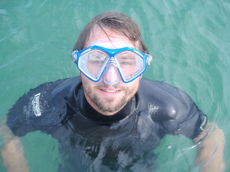 Impossible to look cool in a snorkel mask.  Believe me, I tried.