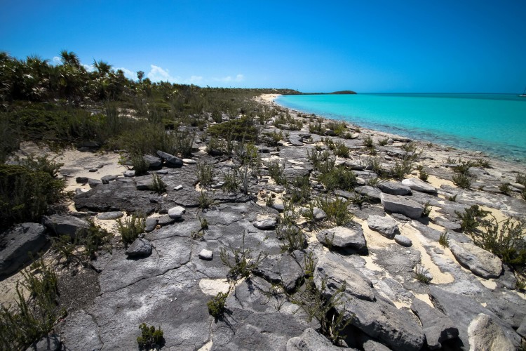 Amazing rock formations along the beach